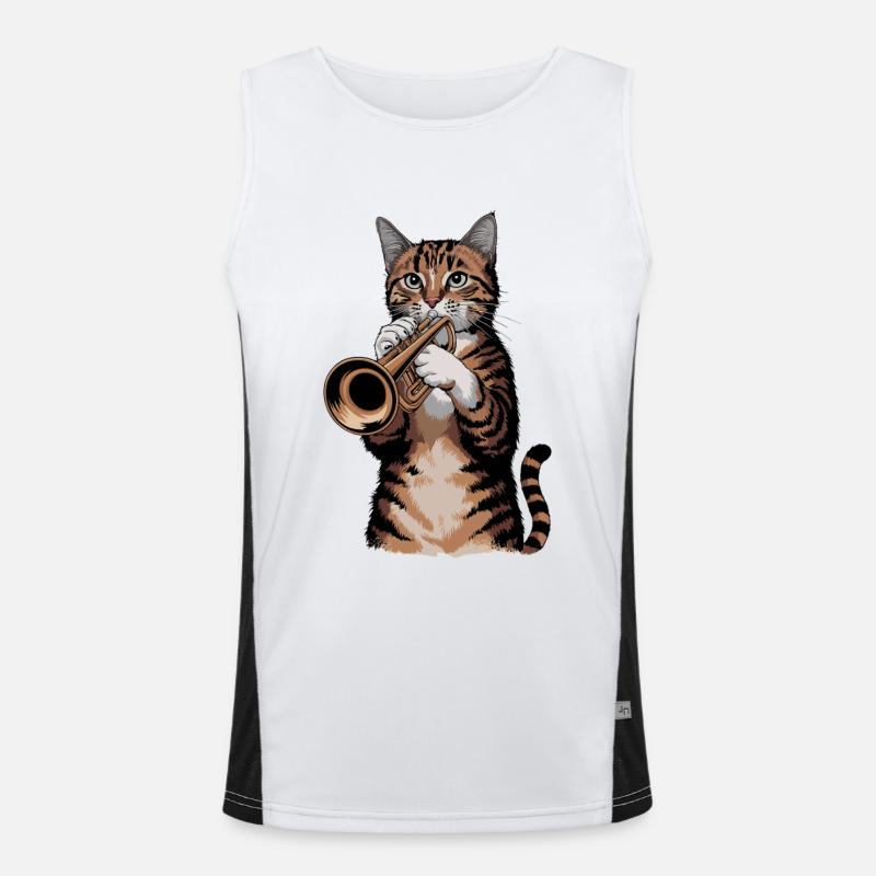 Chat trompette Débardeur respirant contrasté Homme 