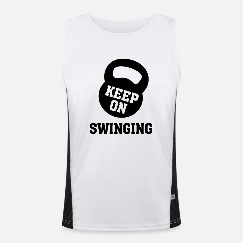 Keep On Swinging? Funktionelles Kontrast-Tank Top für Männer 