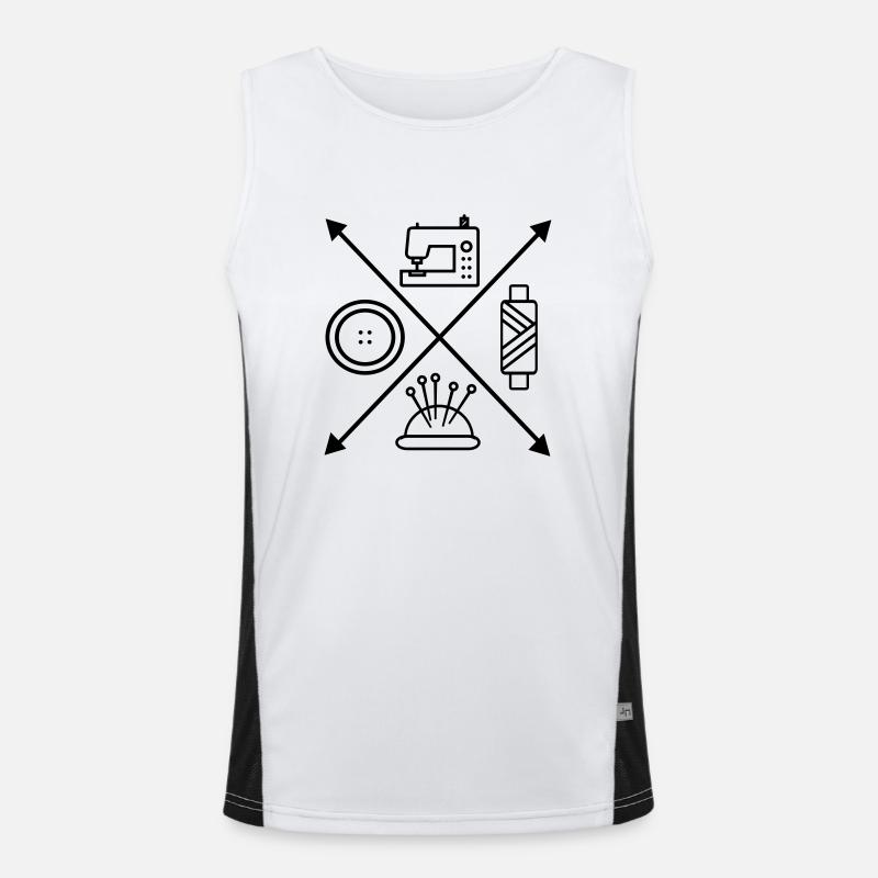 Nähen Funktionelles Kontrast-Tank Top für Männer 
