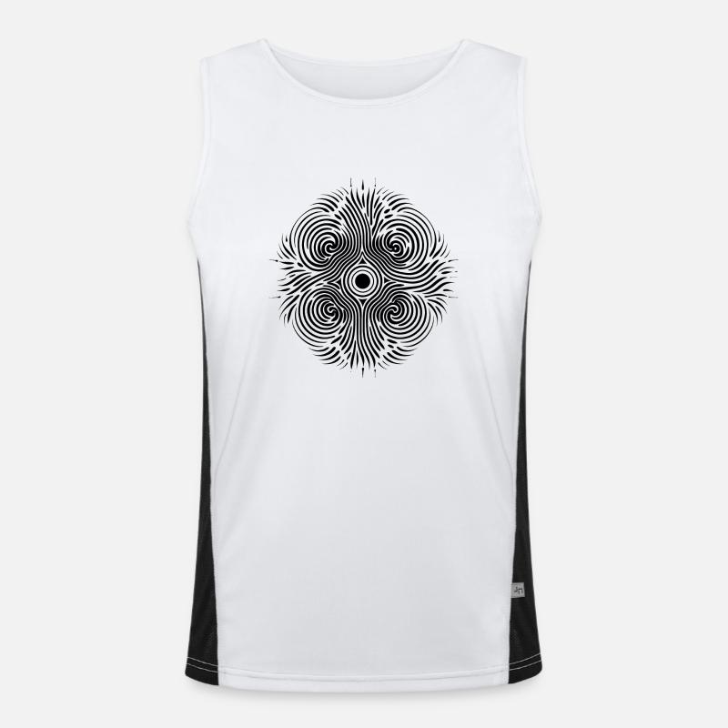 Chladni Oscillation - Highlight for trendsetters Men's Functional Contrast Tank Top 