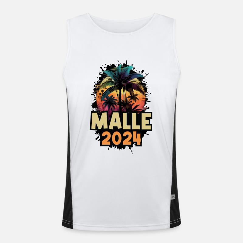 Dicton de vacances Malle 2024 Débardeur respirant contrasté Homme 