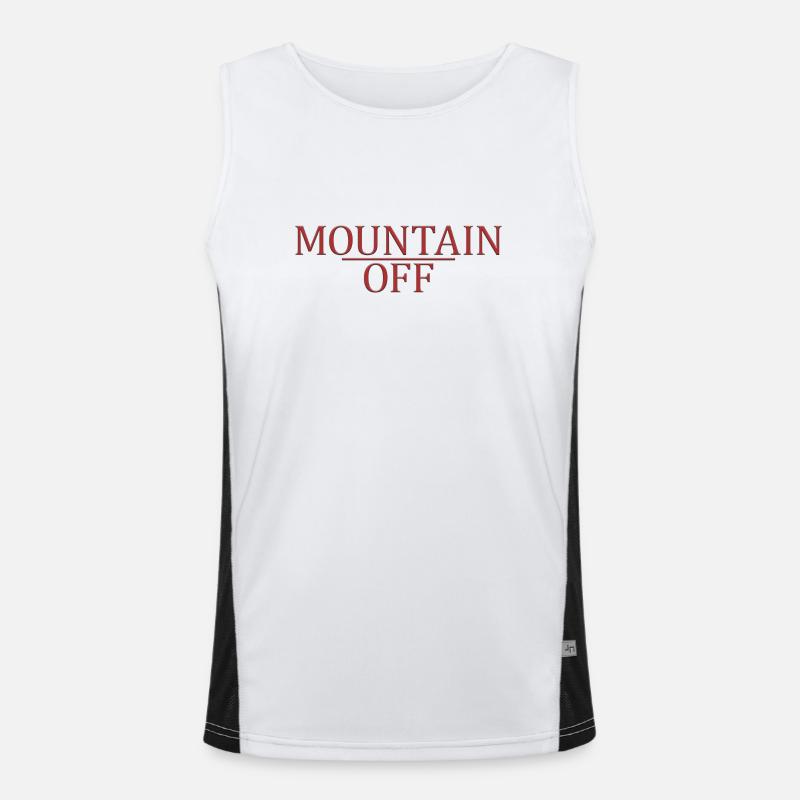 Mountain off Funktionelles Kontrast-Tank Top für Männer 