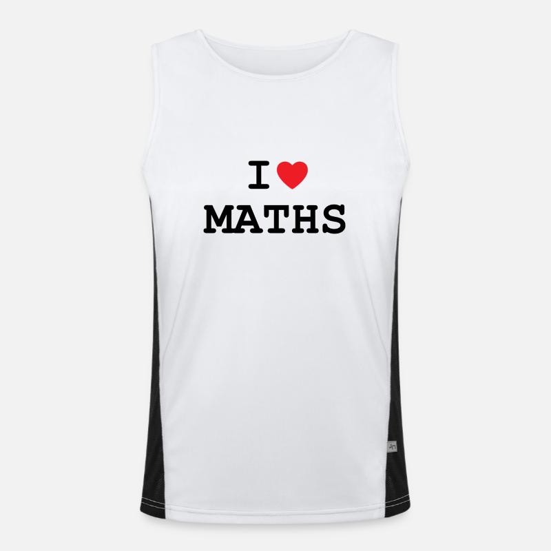 I love mathematics Men's Functional Contrast Tank Top 
