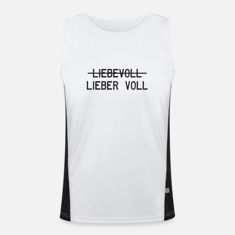 Liebevoll oder lieber voll? Funktionelles Kontrast-Tank Top für Männer 