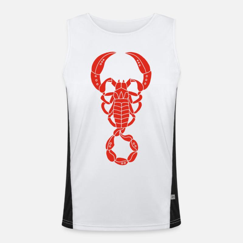 Red Scorpio Men's Functional Contrast Tank Top 