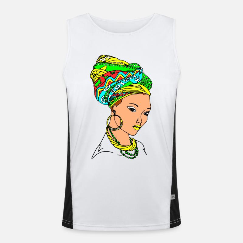 Mama africa Débardeur respirant contrasté Homme 