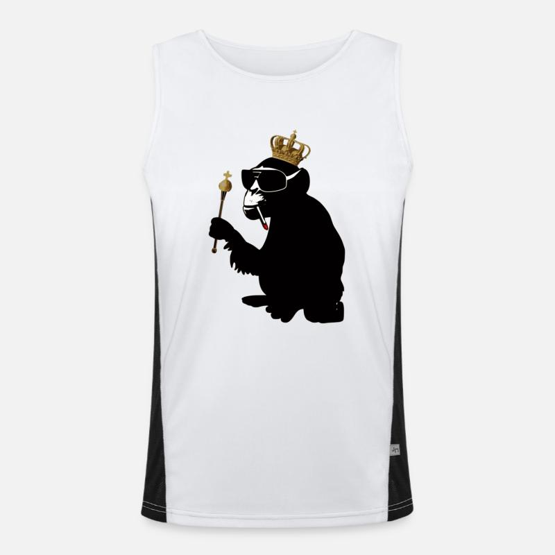 monkey hero Funktionelles Kontrast-Tank Top für Männer 