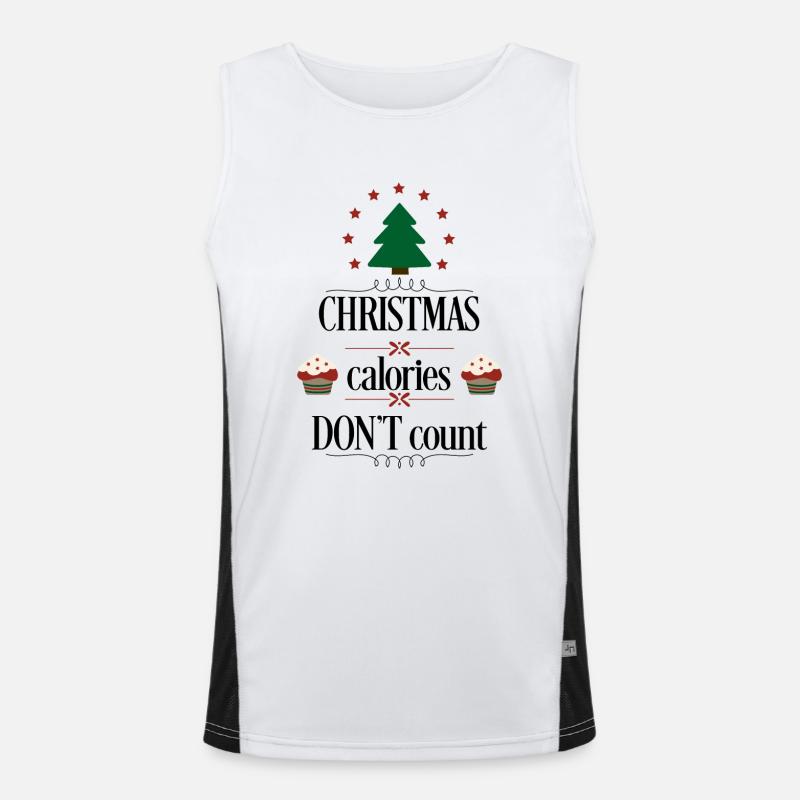 Weihnachten Funktionelles Kontrast-Tank Top für Männer 