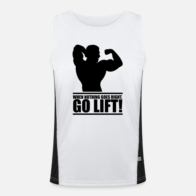 go_lift Men's Functional Contrast Tank Top 