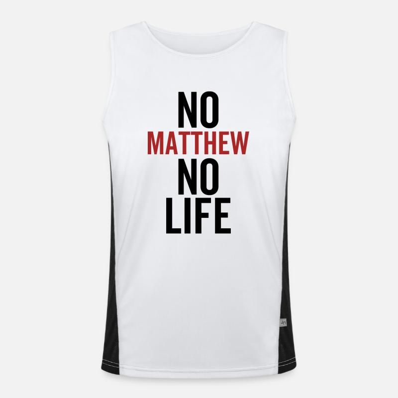 Pas de Matthieu Pas de vie Débardeur respirant contrasté Homme 