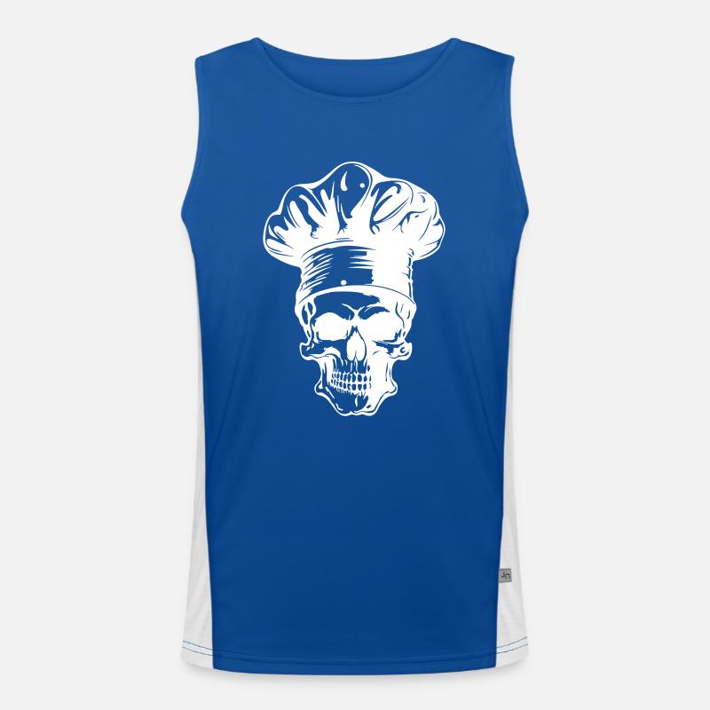 Skeleton Cook Men's Functional Contrast Tank Top 