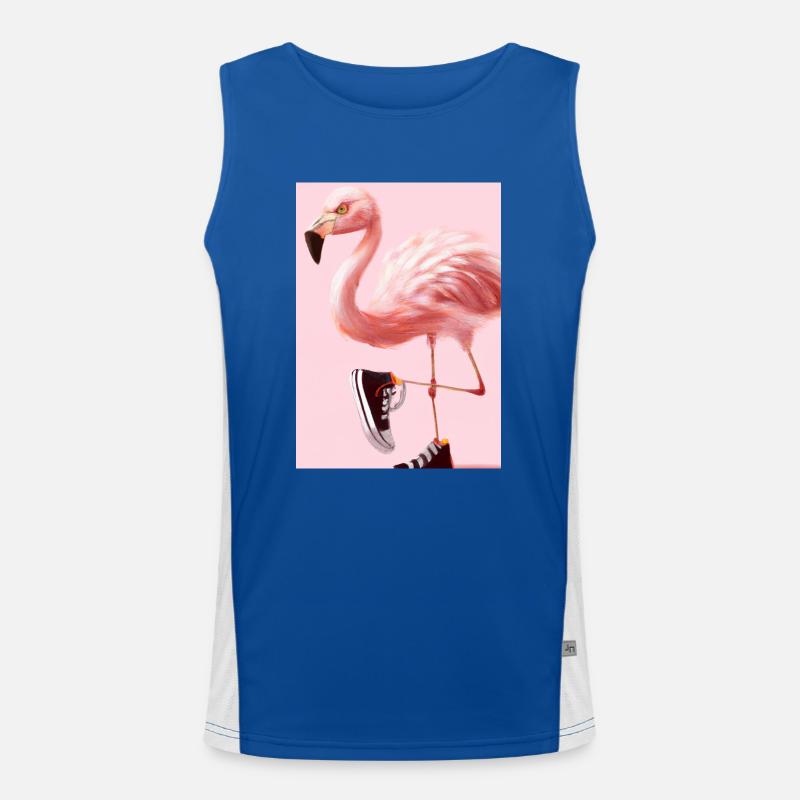 Falmingo trägt Sneaker Funktionelles Kontrast-Tank Top für Männer 