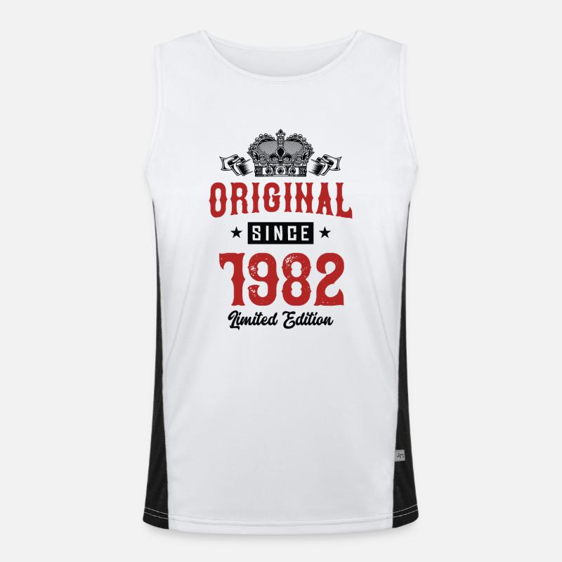 1982 limited edition Funktionelles Kontrast-Tank Top für Männer 