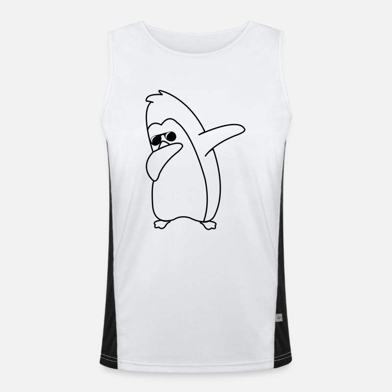 Pingouin Dabbing Débardeur respirant contrasté Homme 