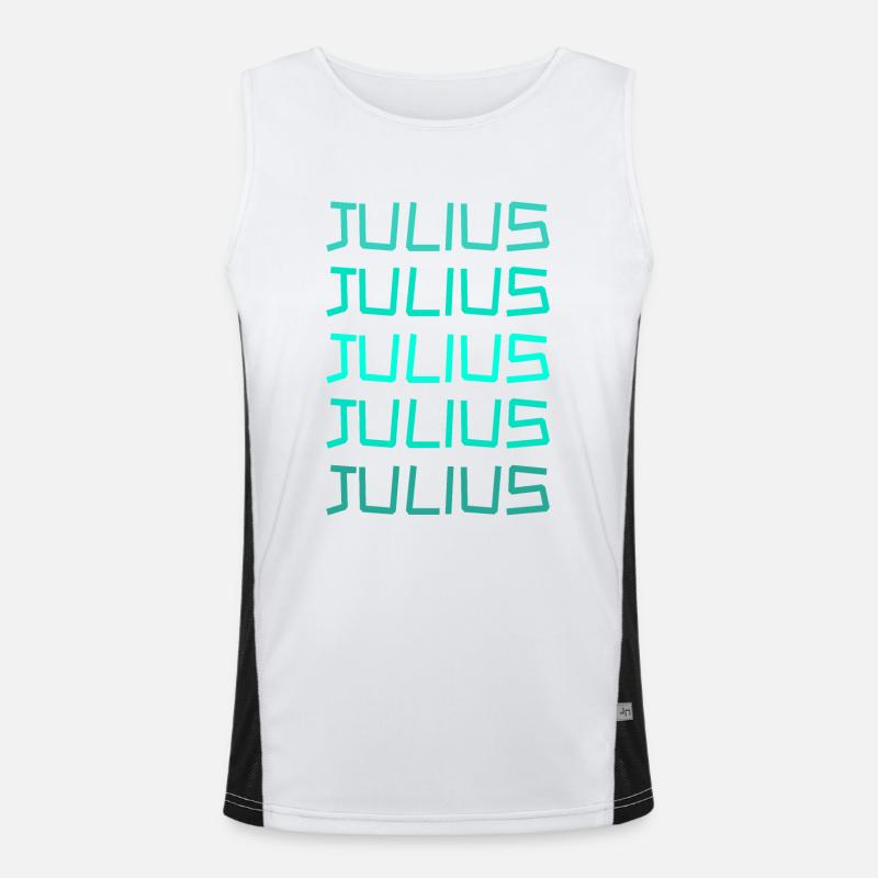 Julius as a first name Men's Functional Contrast Tank Top 