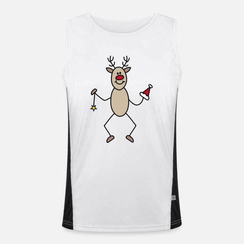 Christmas Men's Functional Contrast Tank Top 