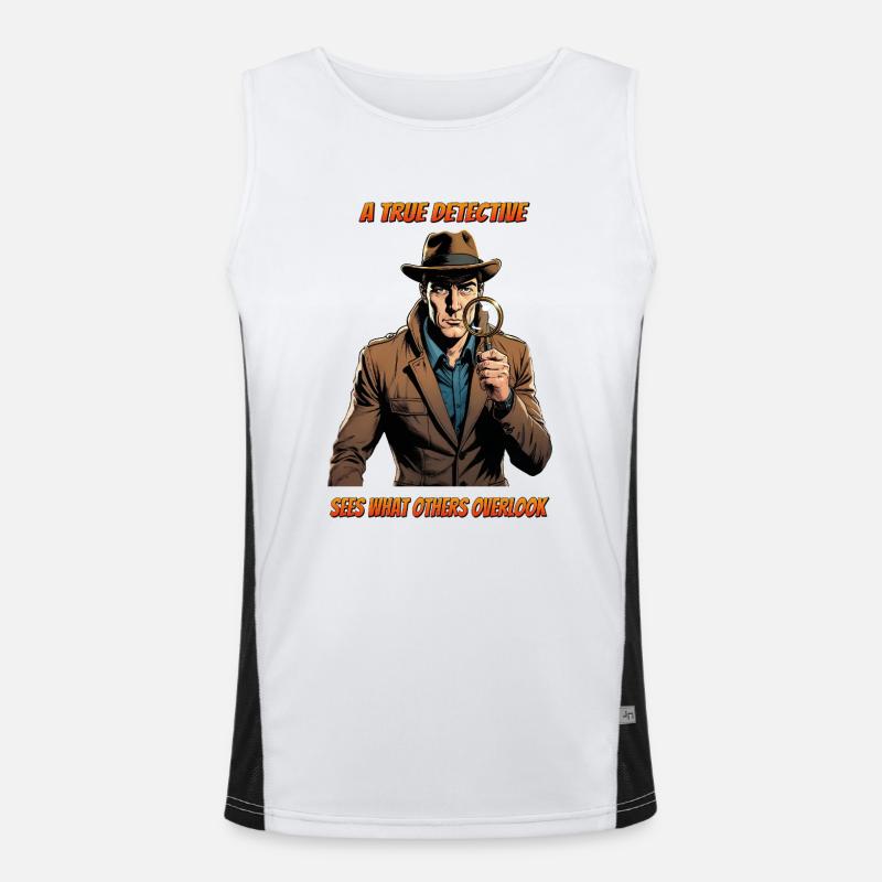 A true detective Men's Functional Contrast Tank Top 