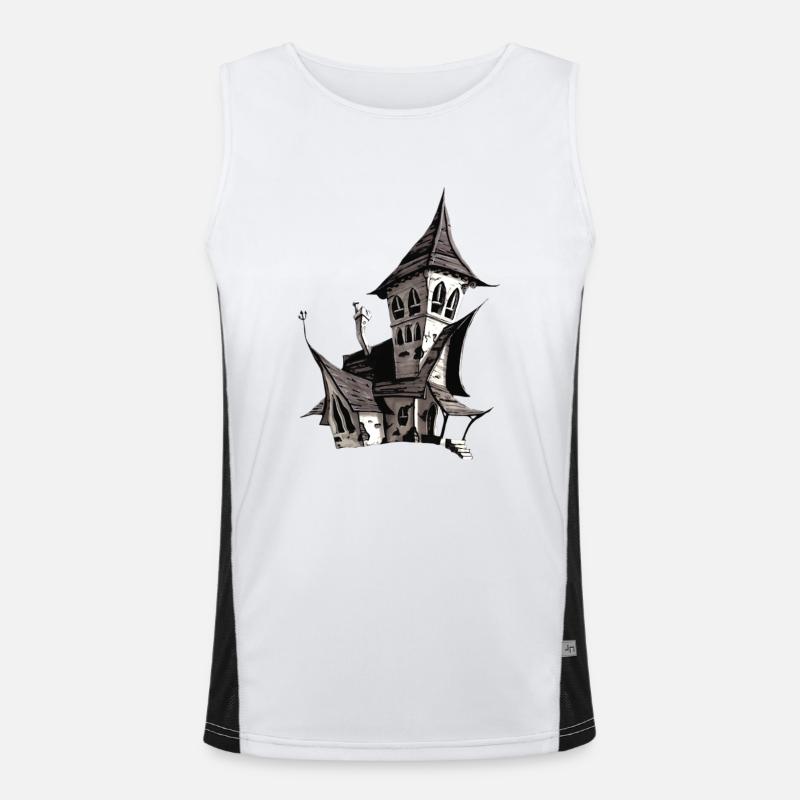 Vampire castle Men's Functional Contrast Tank Top 