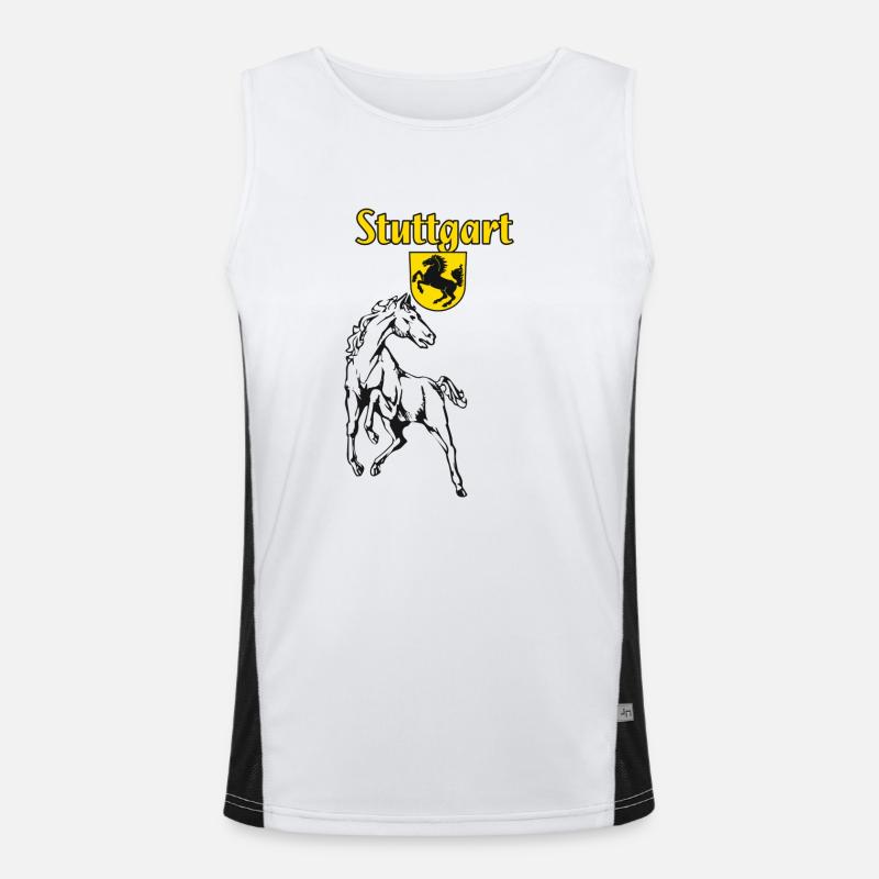Stuttgart Funktionelles Kontrast-Tank Top für Männer 