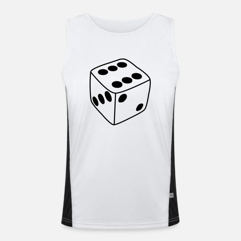 Würfel Funktionelles Kontrast-Tank Top für Männer 