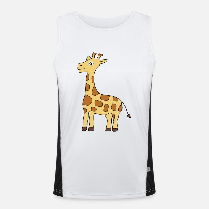 Giraffe Funktionelles Kontrast-Tank Top für Männer 
