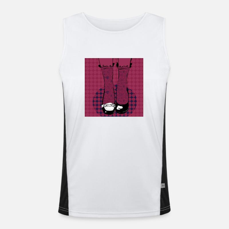 pop shoes Men's Functional Contrast Tank Top 