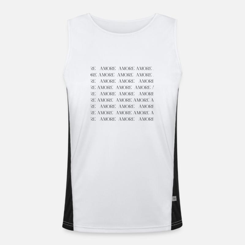 Amore Funktionelles Kontrast-Tank Top für Männer 
