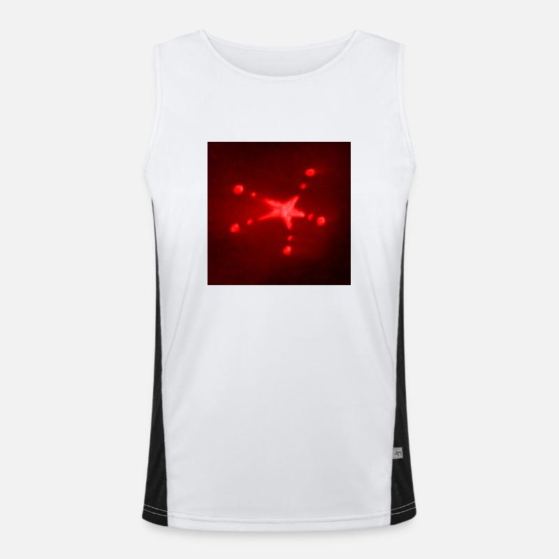 ROTER STERN Funktionelles Kontrast-Tank Top für Männer 