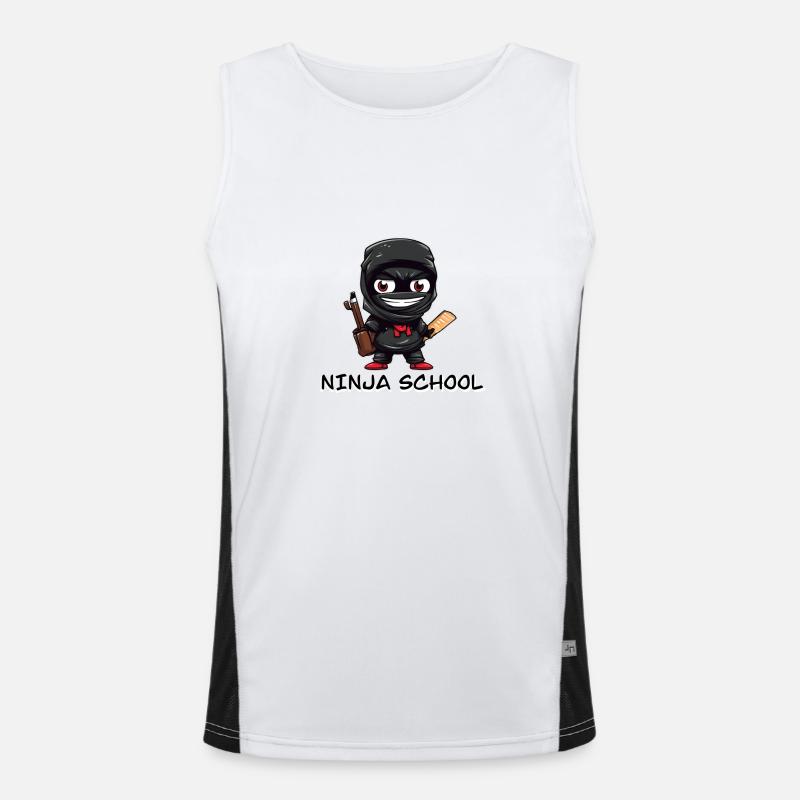 School Ninja Men's Functional Contrast Tank Top 