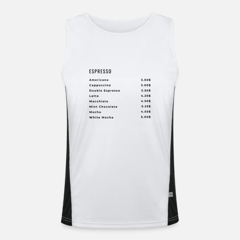 Ein bisschen Kaffee? Funktionelles Kontrast-Tank Top für Männer 