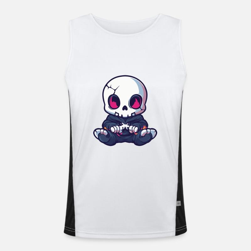 Zombie Halloween Squelette Bébé Débardeur respirant contrasté Homme 