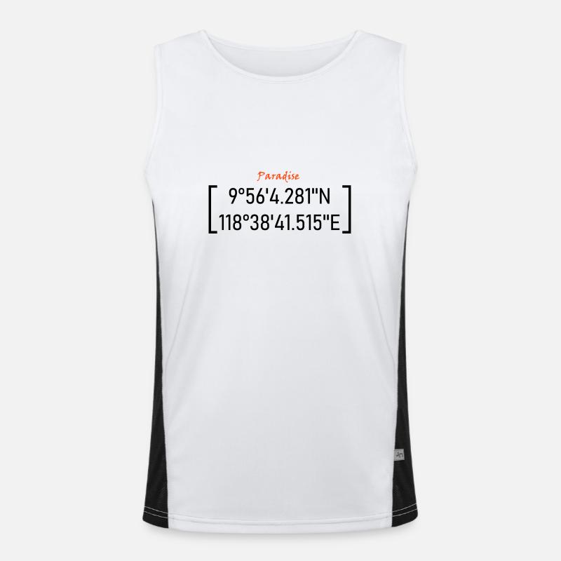 Paradies Funktionelles Kontrast-Tank Top für Männer 