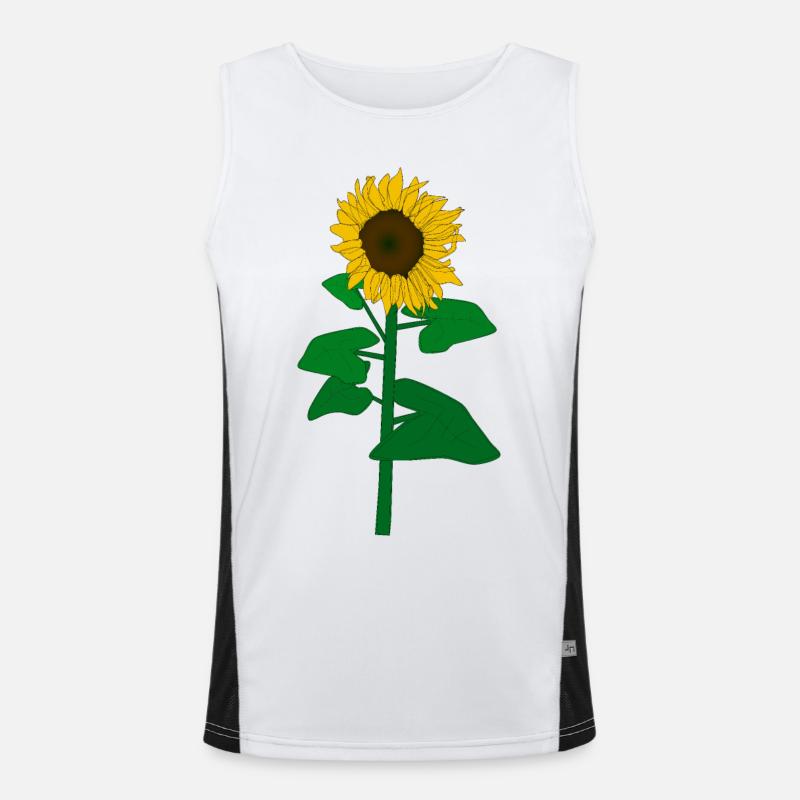 Sunflower in all its glory Men's Functional Contrast Tank Top 