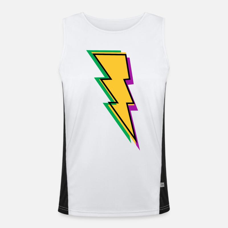 Flash Lightning Men's Functional Contrast Tank Top 