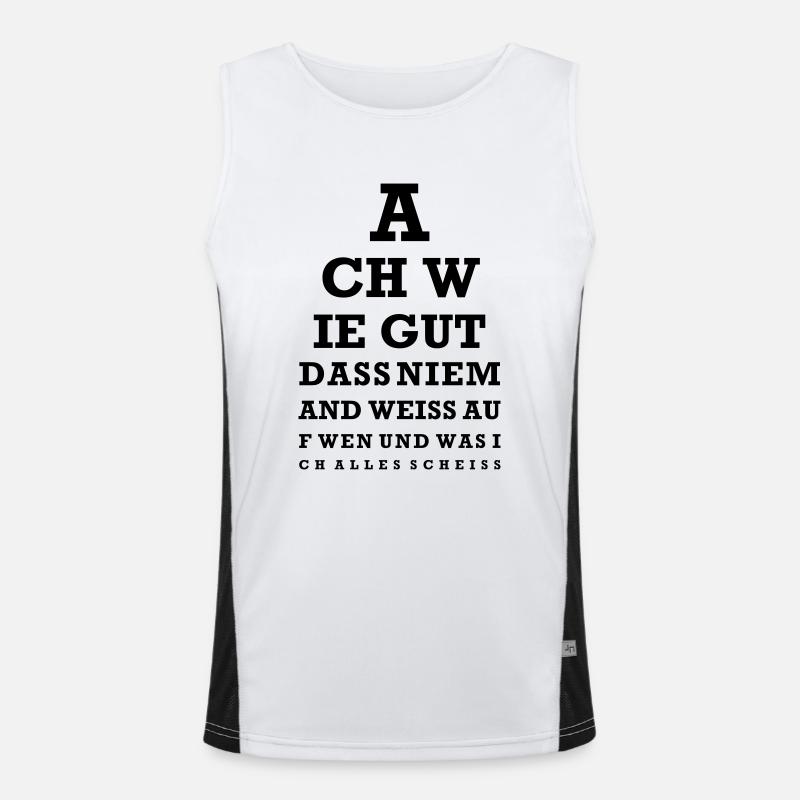 Vision Test - oh how good ... Men's Functional Contrast Tank Top 