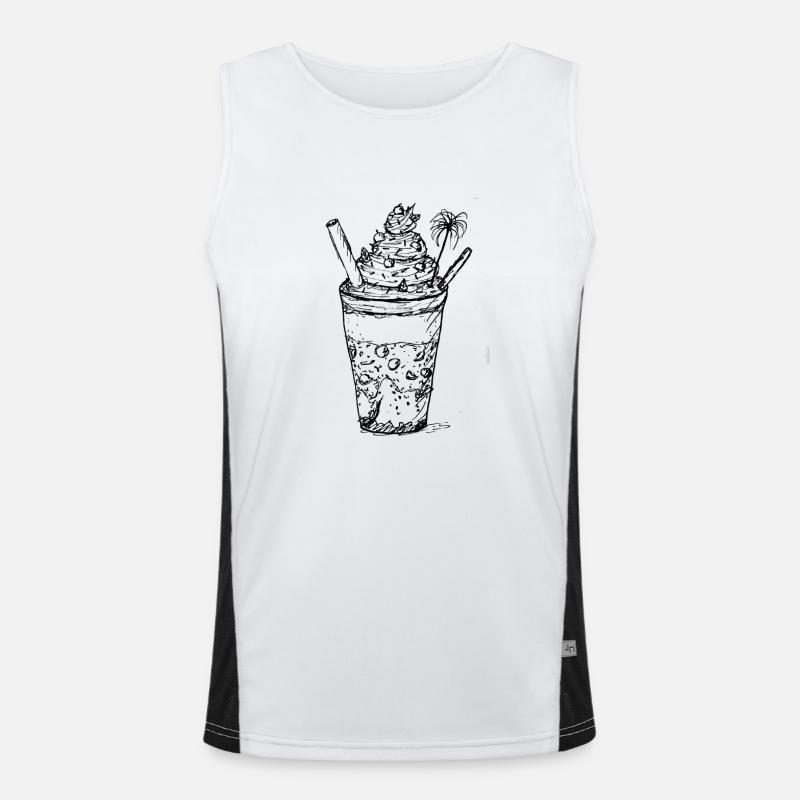 Fresh fruit shake Men's Functional Contrast Tank Top 
