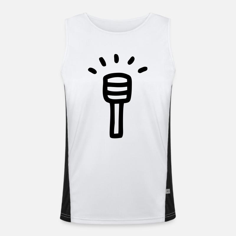 Mikrofon - Micro Funktionelles Kontrast-Tank Top für Männer 