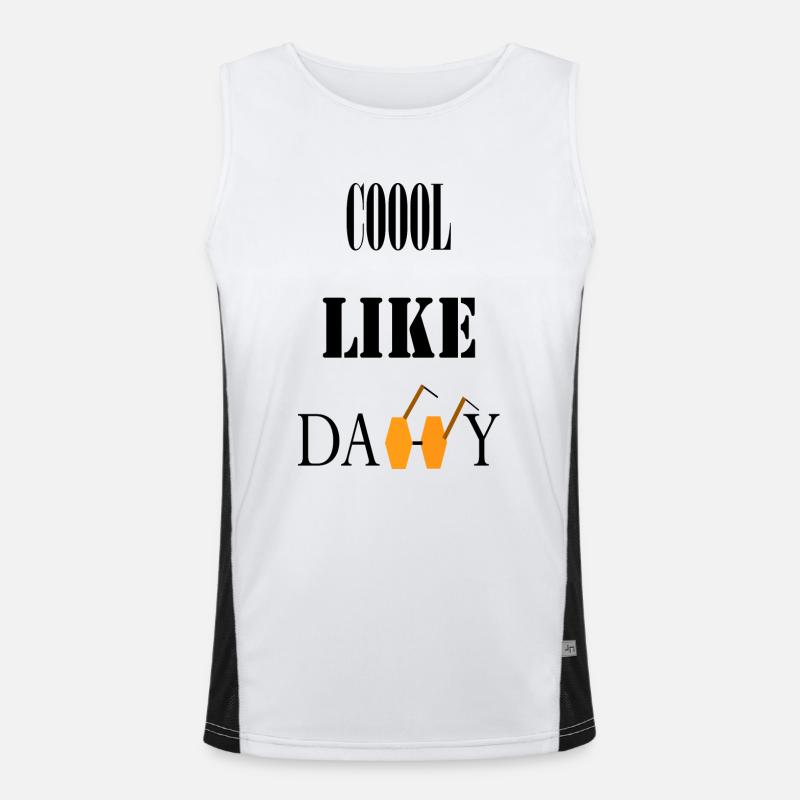 COOOL WIE DADDY Funktionelles Kontrast-Tank Top für Männer 