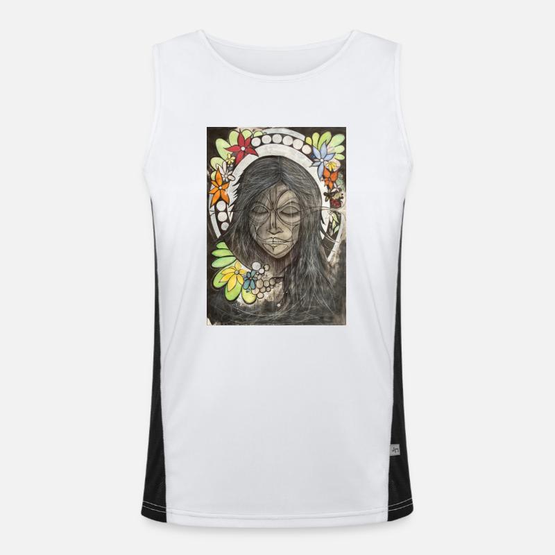 Graffiti Art Funktionelles Kontrast-Tank Top für Männer 