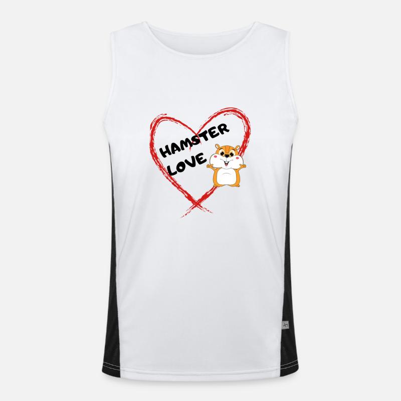 Hamster Pet Lover Idée cadeau Débardeur respirant contrasté Homme 