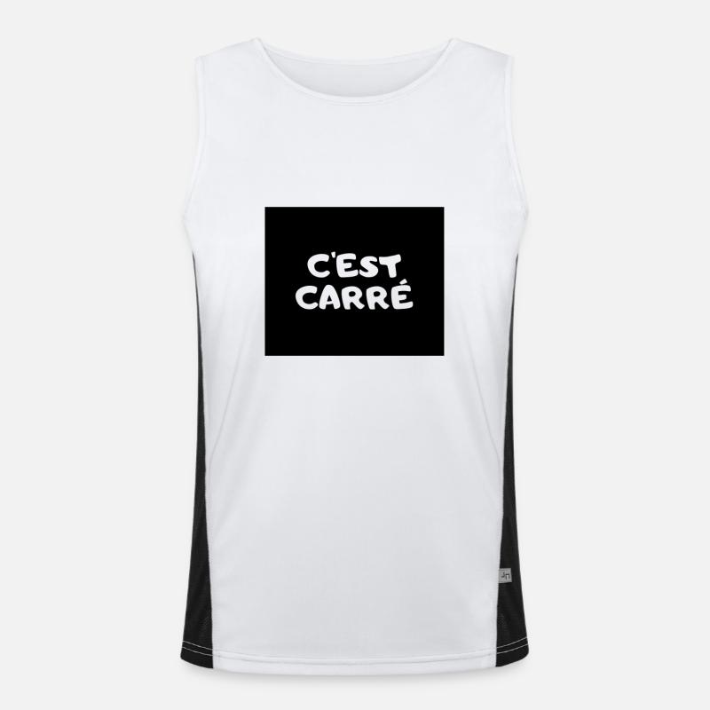 C'est Carré Débardeur respirant contrasté Homme 