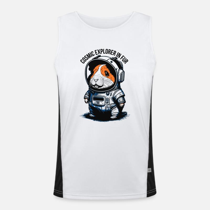 Furry Space Traveler Men's Functional Contrast Tank Top 