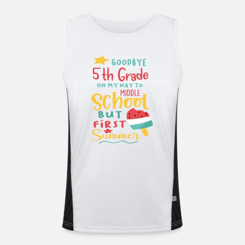 Bye-bye 5th grade - Hello new challenges! Men's Functional Contrast Tank Top 