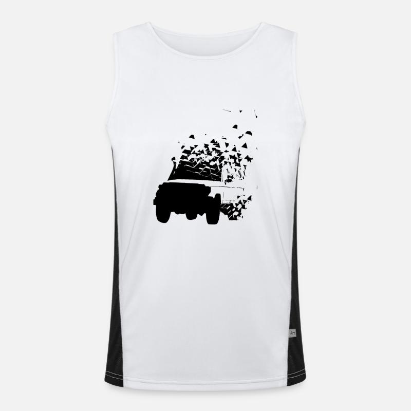 Zerfallend Funktionelles Kontrast-Tank Top für Männer 