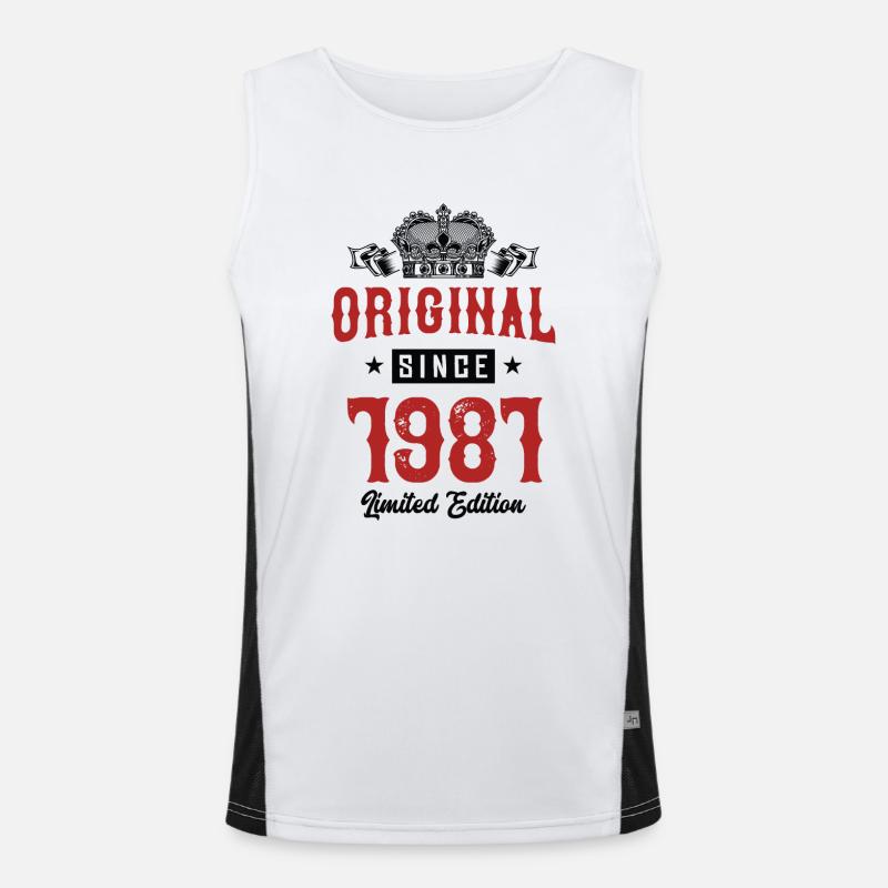 1981 limited edition Funktionelles Kontrast-Tank Top für Männer 