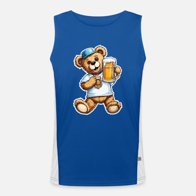 Teddybär / Kuscheltier / Stofftier / Geschenkidee Funktionelles Kontrast-Tank Top für Männer 