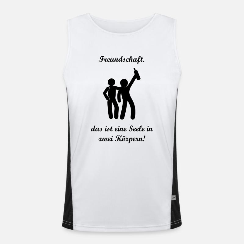 Freundschaft Funktionelles Kontrast-Tank Top für Männer 
