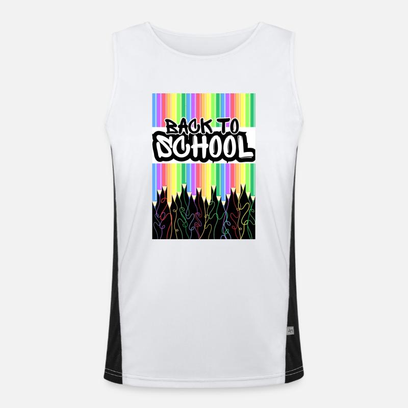 Back to school Men's Functional Contrast Tank Top 