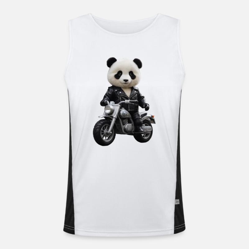 Panda motard Débardeur respirant contrasté Homme 