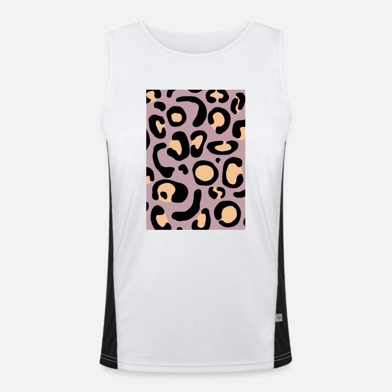 Leopard I Men's Functional Contrast Tank Top 